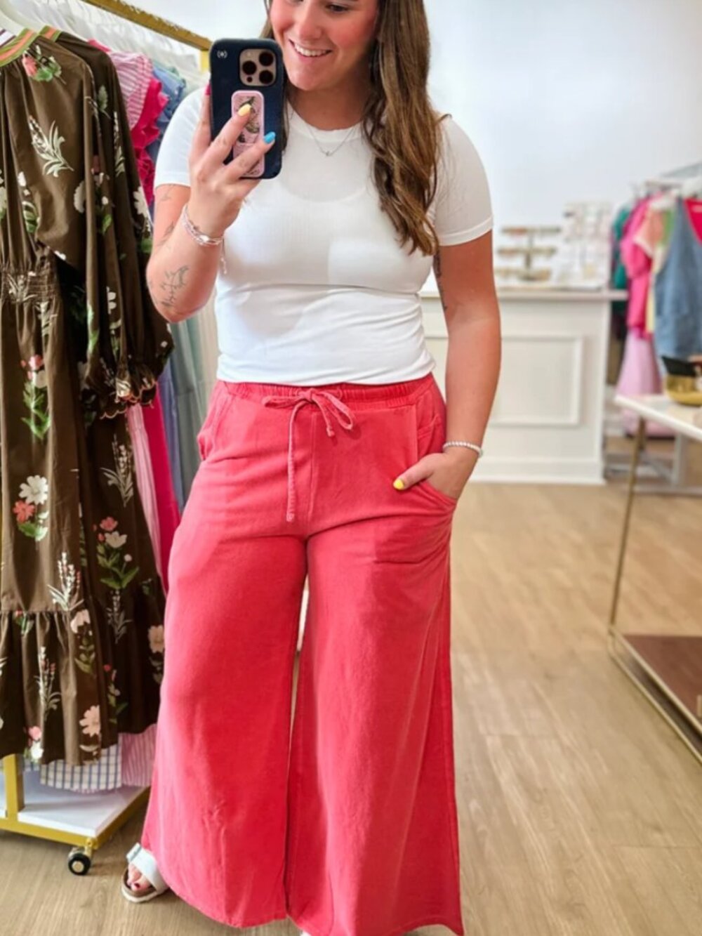 Vintage Wash French Terry Pants - Size small